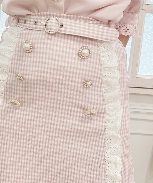 Swankiss（スワンキス）の「TS gingham frill S/K（スカート