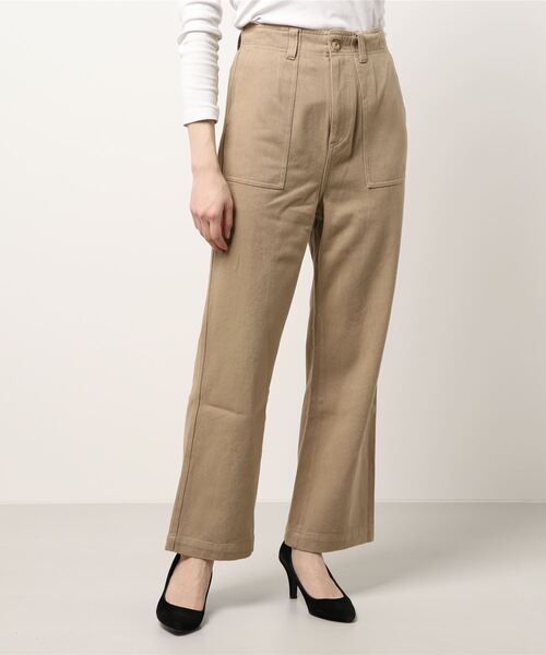 Green Parks(グリーンパークス)の「ベイカーパンツ*(その他パンツ・レディース・アイボリー/ネイビー/ベージュ・FREE)」の1枚目の写真