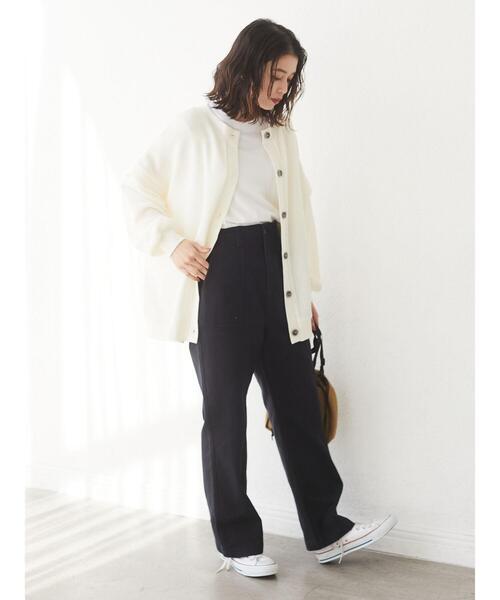 Green Parks(グリーンパークス)の「ベイカーパンツ*(その他パンツ・レディース・アイボリー/ネイビー/ベージュ・FREE)」の7枚目の写真