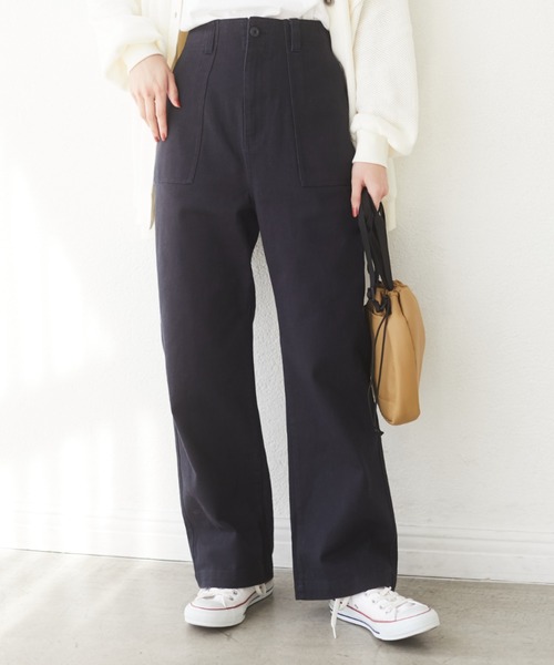 Green Parks(グリーンパークス)の「ベイカーパンツ*(その他パンツ・レディース・アイボリー/ネイビー/ベージュ・FREE)」の3枚目の写真