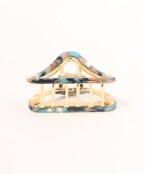 florist（フローリスト）の「アセチのべっ甲さんかくヘアクリップ（バレッタ/ヘアクリップ・レディース・ピンク/ベージュ/マルチ/ブラック/ブルー・FREE）」の9枚目の写真