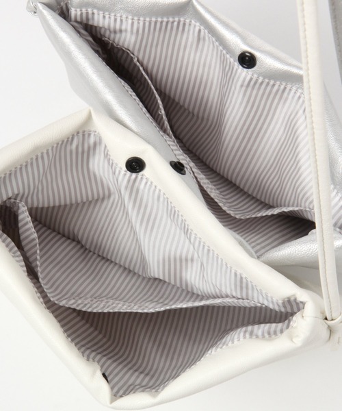 studio CLIP（スタディオクリップ）の「洗える合皮サコッシュショルダー（ショルダーバッグ・レディース・ホワイト/その他1/イエロー・FREE）」の15枚目の写真