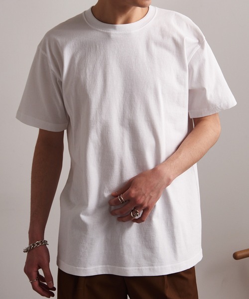 CROSS & STITCH(クロスステッチ)の「【Cross&Stitch】6.2オンス オープンエンド ヘビーウェイト 半袖無地Tシャツ マックスウェイト 厚手 OE1116(Tシャツ/カットソー・メンズ・ホワイト/ブラック/ベージュ/グリーン・S/M/L/XL/XXL)」の13枚目の写真