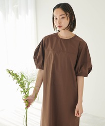 パフスリーブ に該当するワンピース ブラウン 茶色系 ファッション通販 Zozotown