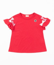 trois lapins kp（トロワラパンケーピー）の「袖リボンモチーフ半袖Tシャツ(100-130cm)（Tシャツ/カットソー・キッズ）」