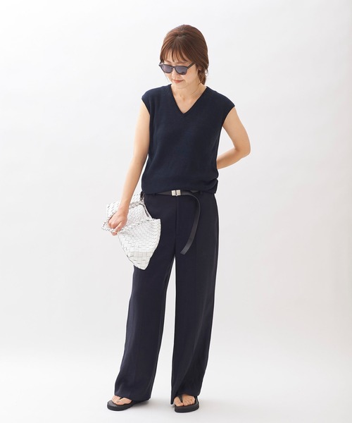 最新発見 plage（プラージュ）の「Linen smooth ジレ◇（ニット/セーター トップス
