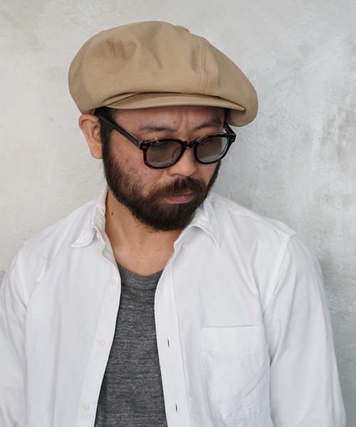 Mighty Shine（マイティシャイン）の「Mighty Shine / 別注オックスビッグキャスケット /1211502 OX BIG CASQUETTE（キャスケット・メンズ・ブラック/ベージュ・M/L）」の4枚目の写真