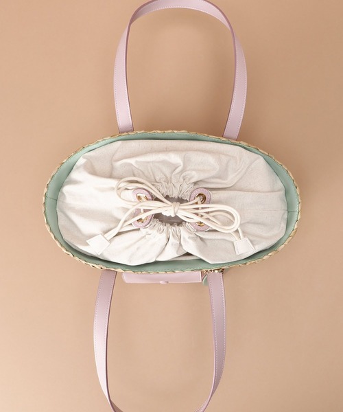 Samantha Thavasa(サマンサタバサ)の「レターポケット バケットトートバッグ 小サイズ(トートバッグ・レディース・ホワイト/ブラウン/ピンク・FREE)」の11枚目の写真