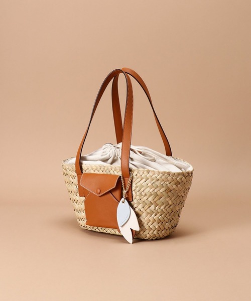 Samantha Thavasa(サマンサタバサ)の「レターポケット バケットトートバッグ 小サイズ(トートバッグ・レディース・ホワイト/ブラウン/ピンク・FREE)」の17枚目の写真