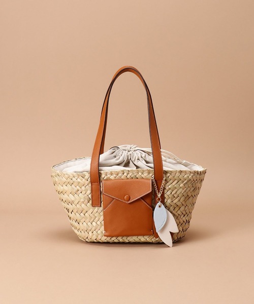 Samantha Thavasa(サマンサタバサ)の「レターポケット バケットトートバッグ 小サイズ(トートバッグ・レディース・ホワイト/ブラウン/ピンク・FREE)」の18枚目の写真