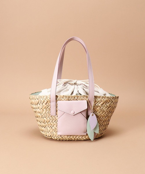 Samantha Thavasa(サマンサタバサ)の「レターポケット バケットトートバッグ 小サイズ(トートバッグ・レディース・ホワイト/ブラウン/ピンク・FREE)」の20枚目の写真