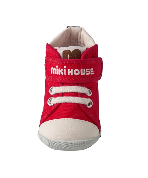 MIKI HOUSE（ミキハウス）の「mロゴファーストベビーシューズ（ベビーシューズ/ベビーソックス・キッズ・レッド/インディゴブルー/マルチ/ホワイト・11.5/13cm/12cm/13.5/12.5）」の16枚目の写真