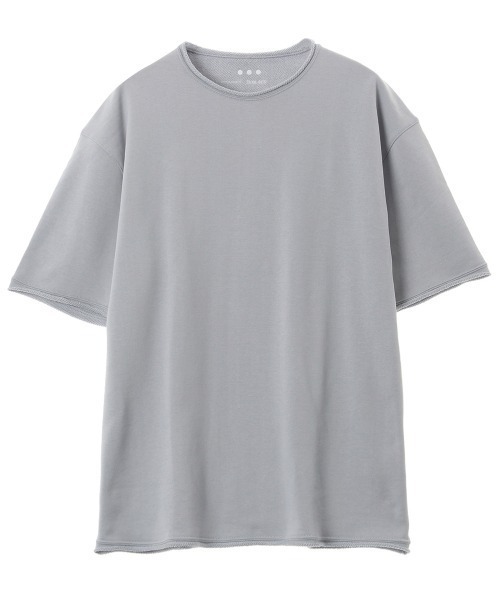 three dots(スリードッツ)の「Men's suvin loopwheel crew neck tee(Tシャツ/カットソー・メンズ・アイボリー/サックスブルー/ネイビー・LARGE/MEDIUM/SMALL)」の2枚目の写真
