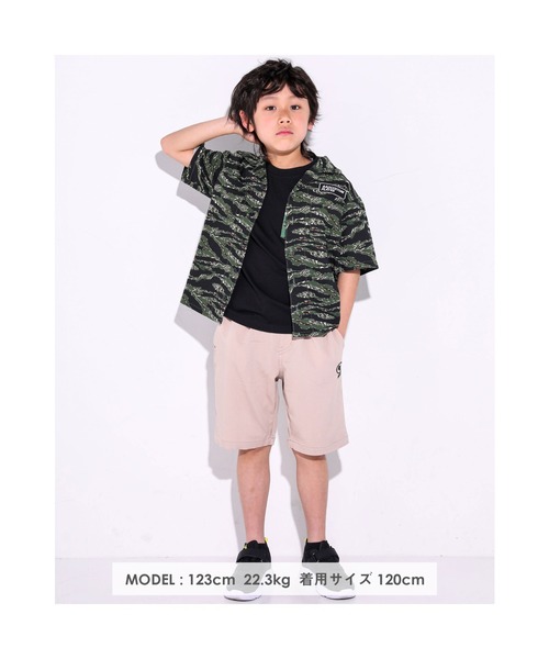 RAD CUSTOM（ラッドカスタム）の「RAD CUSTOM/サファリシャツ 無地 ＆ 迷彩（シャツ/ブラウス・キッズ・グリーン系その他/ベージュ・130/150/140/120/160）」の4枚目の写真