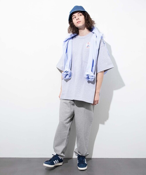 FREAK'S STORE（フリークスストア）の「HEAVY WEIGHT CREW POCKET TEE/ヘビーウェイト クルーネック ポケット Tシャツ/ヘビーオンス/ビックシルエット（Tシャツ/カットソー・メンズ・ホワイト/ブラック/ベージュ/モスグリーン/チャコール・SMALL/MEDIUM/LARGE）」の21枚目の写真