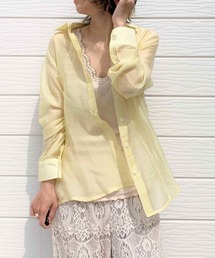 Q（キュー）の「シースルーシャツ（シャツ/ブラウス・レディース）」