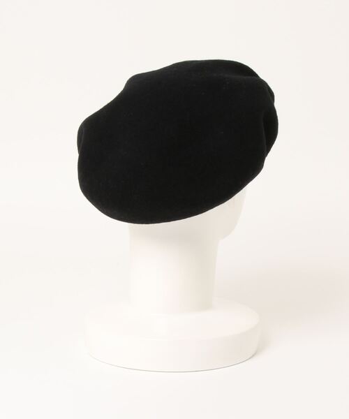 Minnetonka(ミネトンカ)の「/MINNETONKA/MT PIPNG BASQUE BERET(ハンチング/ベレー帽・レディース・ブラック/ブラウン/ベージュ系・FREE)」の4枚目の写真