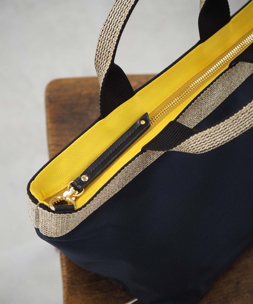 VIOLAd'ORO（ヴィオラドーロ）の「【VIOLAd'ORO/ヴィオラドーロ】GINO ナイロントートバッグ（ショルダーバッグ・レディース・ブラック/ネイビー/グレー・FREE）」の9枚目の写真