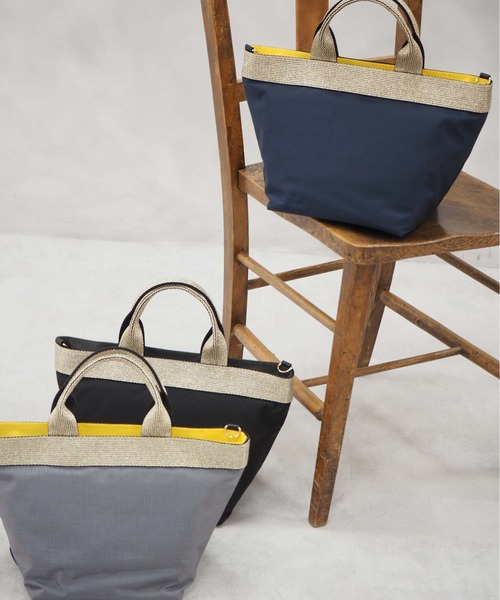 VIOLAd'ORO（ヴィオラドーロ）の「【VIOLAd'ORO/ヴィオラドーロ】GINO ナイロントートバッグ（ショルダーバッグ・レディース・ブラック/ネイビー/グレー・FREE）」の15枚目の写真