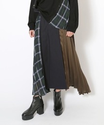 EZUMi | EZUMi（エズミ）サスペンダー付きMIXスカート / YEAW21SK02(サロペット/オーバーオール)