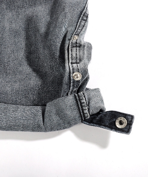 neos(ネオス)の「【neos -addictive design-】ワイドシルエット ロールアップ ビンテージウォッシュオーバーダイ デニム パンツ(デニムパンツ・メンズ・ネイビー/グレー/サックスブルー/ブラック/ブルー系その他・MEDIUM/LARGE/X-LARGE)」の14枚目の写真