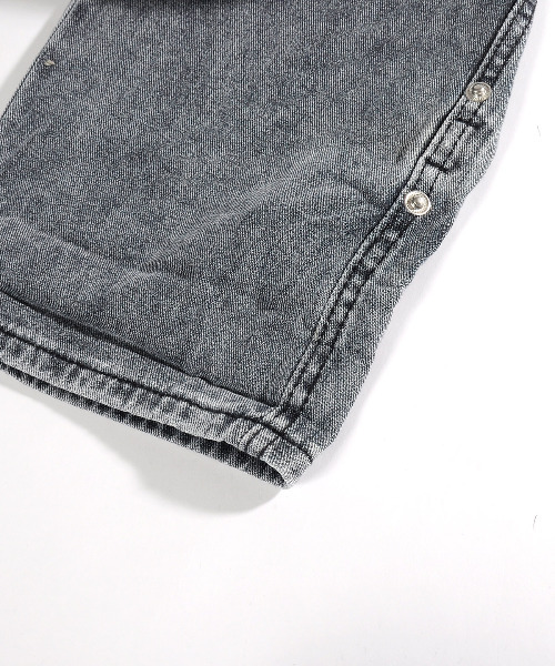 neos(ネオス)の「【neos -addictive design-】ワイドシルエット ロールアップ ビンテージウォッシュオーバーダイ デニム パンツ(デニムパンツ・メンズ・ネイビー/グレー/サックスブルー/ブラック/ブルー系その他・MEDIUM/LARGE/X-LARGE)」の6枚目の写真