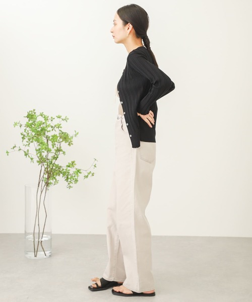 SENSE OF PLACE by URBAN RESEARCH（センスオブプレイスバイアーバンリサーチ）の「クルーネックリブカーディガン（カーディガン/ボレロ・レディース・ミント/ライトベージュ/ブラック・ONE）」の11枚目の写真