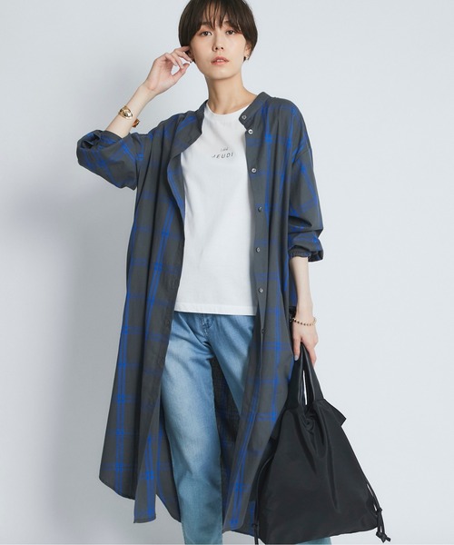 シックな大人カラー ビッグチェックワンピース ワンピース Un Un Dix Cors アンディコール のファッション セール