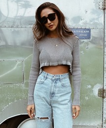 esutoreja | フリルサマーニット(ニット/セーター)