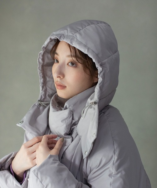 MARECHAL TERRE(マルシャルテル)の「キルティングロングコート(その他アウター・レディース・ライトグレー/ブラック/ライトベージュ・MEDIUM)」の14枚目の写真