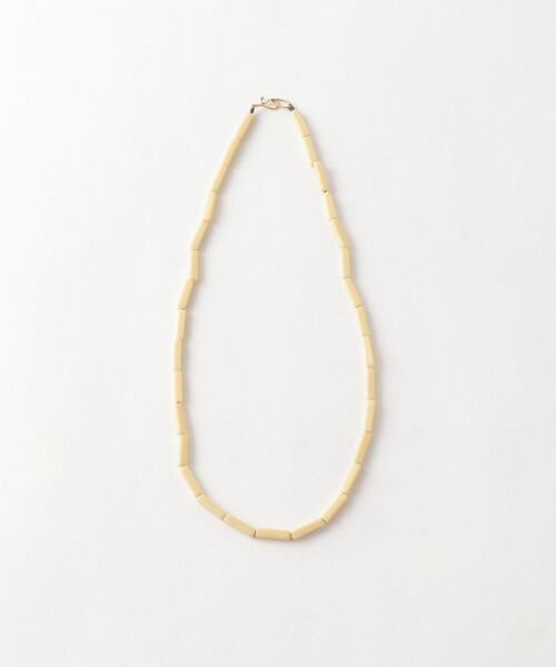 ＜Toile＞GLASS BEADS NECKLACE NATURAL/ネックレス