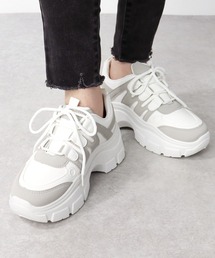 LOVEHUNTER（ラブハンター）の「Love Hunter /☆軽量☆ 厚底ダッドスニーカー《約6.5cmソール》(1557)（スニーカー）」