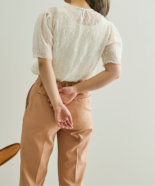 Ambre Neige（アンブルネージュ）の「クシュクシュシアーブラウス／【WEB/EC限定商品】（シャツ/ブラウス・レディース・ホワイト/モカ/ライトベージュ・FREE）」の8枚目の写真