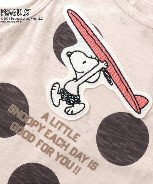 PEANUTS（ピーナッツ）の「PEANUTSリンクワンピース（ワンピース・キッズ・オフホワイト/チャコール・90/100/110/120/80/130）」の6枚目の写真