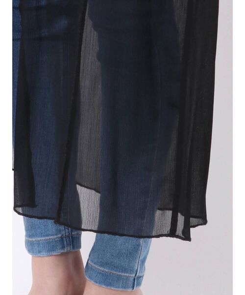 EMODA（エモダ）の「シアーリンクルロングシャツ（シャツ/ブラウス・レディース・ブラック/ブルー/ベージュ・FREE）」の18枚目の写真