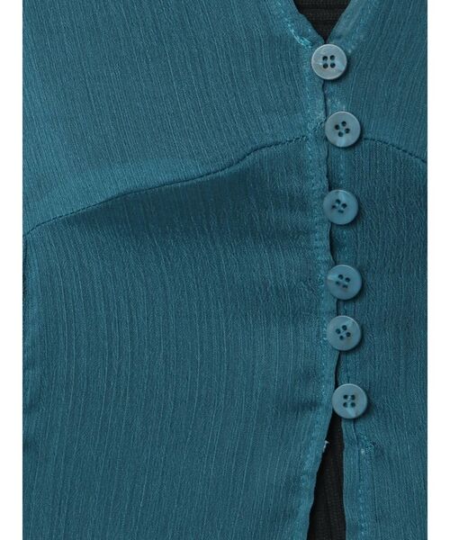 EMODA（エモダ）の「シアーリンクルロングシャツ（シャツ/ブラウス・レディース・ブラック/ブルー/ベージュ・FREE）」の16枚目の写真