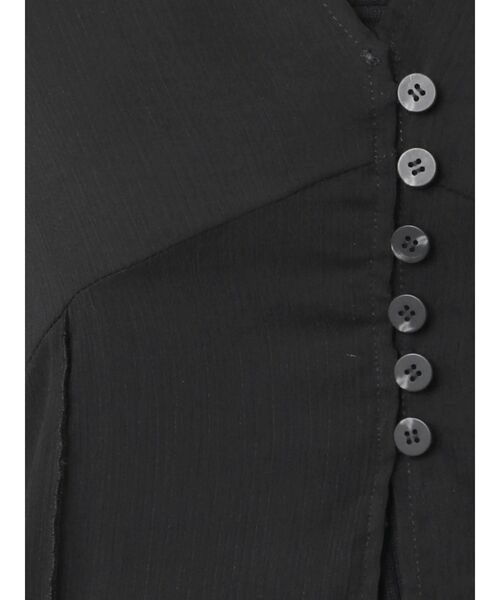 EMODA（エモダ）の「シアーリンクルロングシャツ（シャツ/ブラウス・レディース・ブラック/ブルー/ベージュ・FREE）」の12枚目の写真