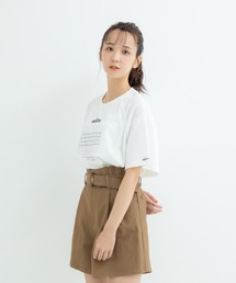 ユニセックスドローイングフラワーT