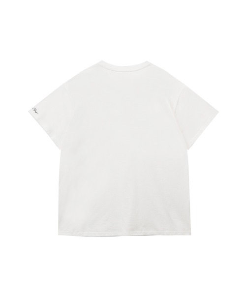 ADIRA（アディラ）の「ユニセックスドローイングフラワーT（Tシャツ/カットソー・レディース・ホワイト/チャコールグレー・MEDIUM）」の12枚目の写真