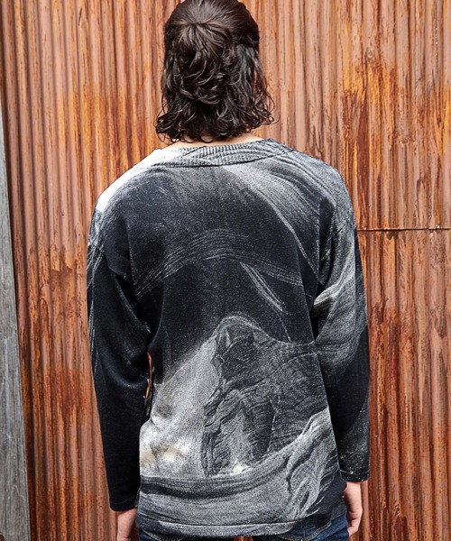 RATTLE TRAP（ラトルトラップ）の「天竺編みシルクスクリーンプリントニット（ニット/セーター・メンズ・ブラック/その他・S/M/L）」の7枚目の写真