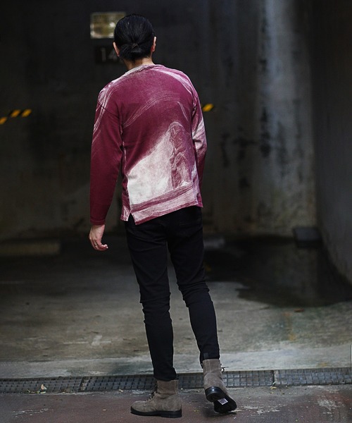 RATTLE TRAP（ラトルトラップ）の「天竺編みシルクスクリーンプリントニット（ニット/セーター・メンズ・ブラック/その他・S/M/L）」の19枚目の写真