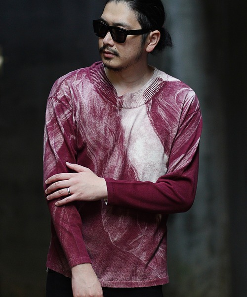 RATTLE TRAP（ラトルトラップ）の「天竺編みシルクスクリーンプリントニット（ニット/セーター・メンズ・ブラック/その他・S/M/L）」の21枚目の写真