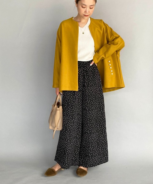 PICCIN（ピッチン）の「フレアギャザーパンツ（その他パンツ・レディース・ブラック・M）」の2枚目の写真