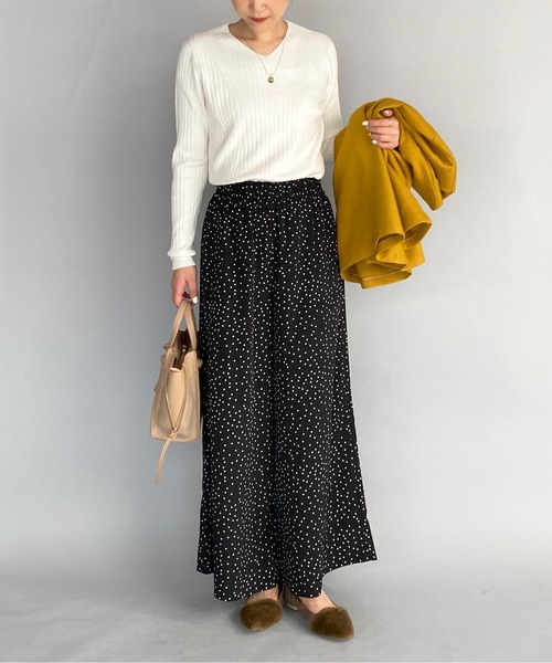 PICCIN（ピッチン）の「フレアギャザーパンツ（その他パンツ・レディース・ブラック・M）」の5枚目の写真