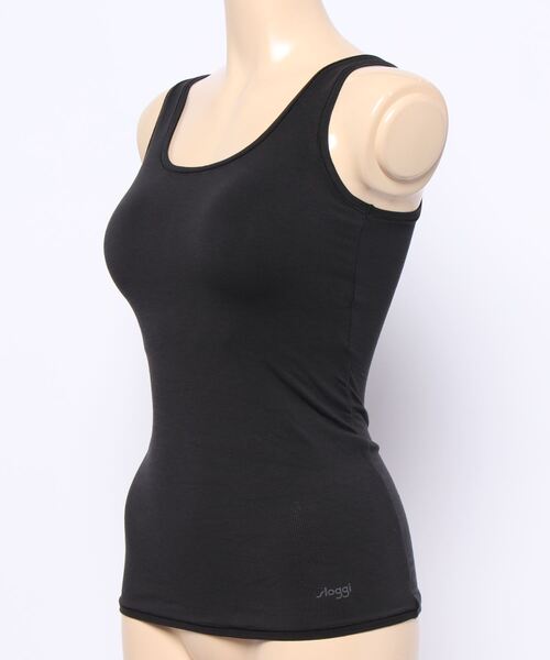 Sloggi(スロギー)の「スロギー ゴー オールラウンド カップ付きトップ2 sloggi GO Allround Shirt 02 JX(キャミソール・レディース・ブラック/ベージュ/ピンク/ワインレッド/ネイビー/ナチュラル/ライトパープル・SL)」の20枚目の写真