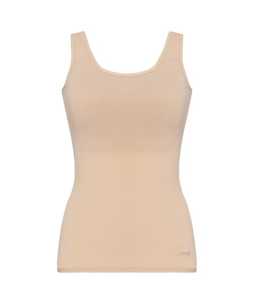 Sloggi(スロギー)の「スロギー ゴー オールラウンド カップ付きトップ2 sloggi GO Allround Shirt 02 JX(キャミソール・レディース・ブラック/ベージュ/ピンク/ワインレッド/ネイビー/ナチュラル/ライトパープル・SL)」の2枚目の写真