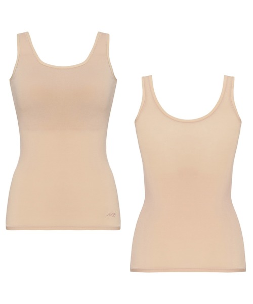 Sloggi(スロギー)の「スロギー ゴー オールラウンド カップ付きトップ2 sloggi GO Allround Shirt 02 JX(キャミソール・レディース・ブラック/ベージュ/ピンク/ワインレッド/ネイビー/ナチュラル/ライトパープル・SL)」の15枚目の写真