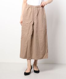 Samansa Mos2 | 麻レーヨンタックキュロットパンツ(その他パンツ)