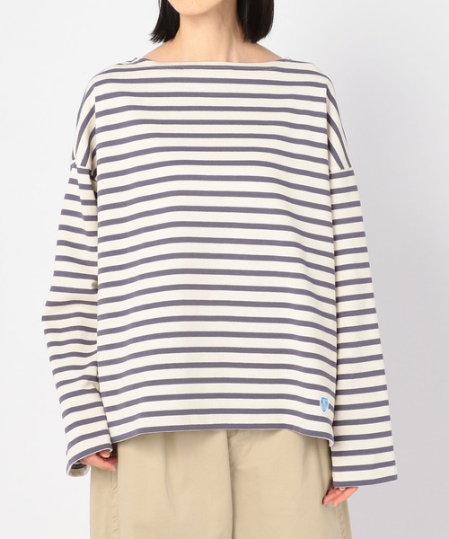 ORCIVAL（オーシバル）の「【ORCIVAL】コットンロード ワイドフレンチバスクシャツ WOMEN（Tシャツ/カットソー・レディース・A/D/ブラック系その他/C/G/ホワイト系その他5・1）」の22枚目の写真