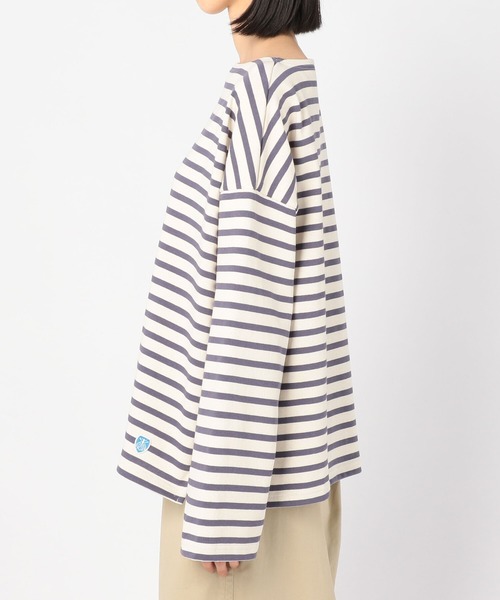 ORCIVAL（オーシバル）の「【ORCIVAL】コットンロード ワイドフレンチバスクシャツ WOMEN（Tシャツ/カットソー・レディース・A/D/ブラック系その他/C/G/ホワイト系その他5・1）」の10枚目の写真